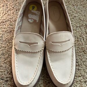 Sperry cream Loafers size 9